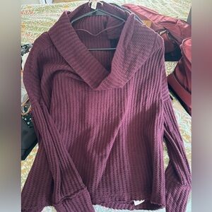 Free People Cowl neck pullover